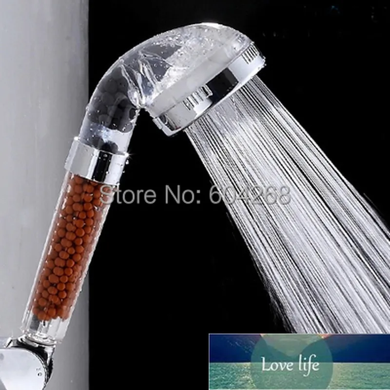 2PCS/Lot Tourmaline SPA Anion Hand Held Bathroom Shower Head Filter Pressurize Saving Water Factory price expert design Quality Latest Style Original Status