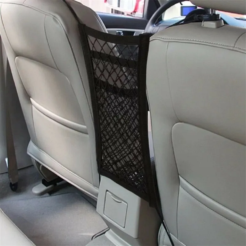 Universal Car Trunk Storage Net Bag Cargo Elastic Car Seat Mesh organizer Holder Organizer Seat Back Storage Bag Luggage