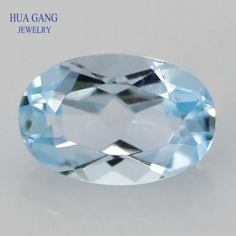 Sky Blue Topaz Natural Loose Gemstone Oval Shape Facetted Cut Size 3*4~10*14mm For DIY Jewelry