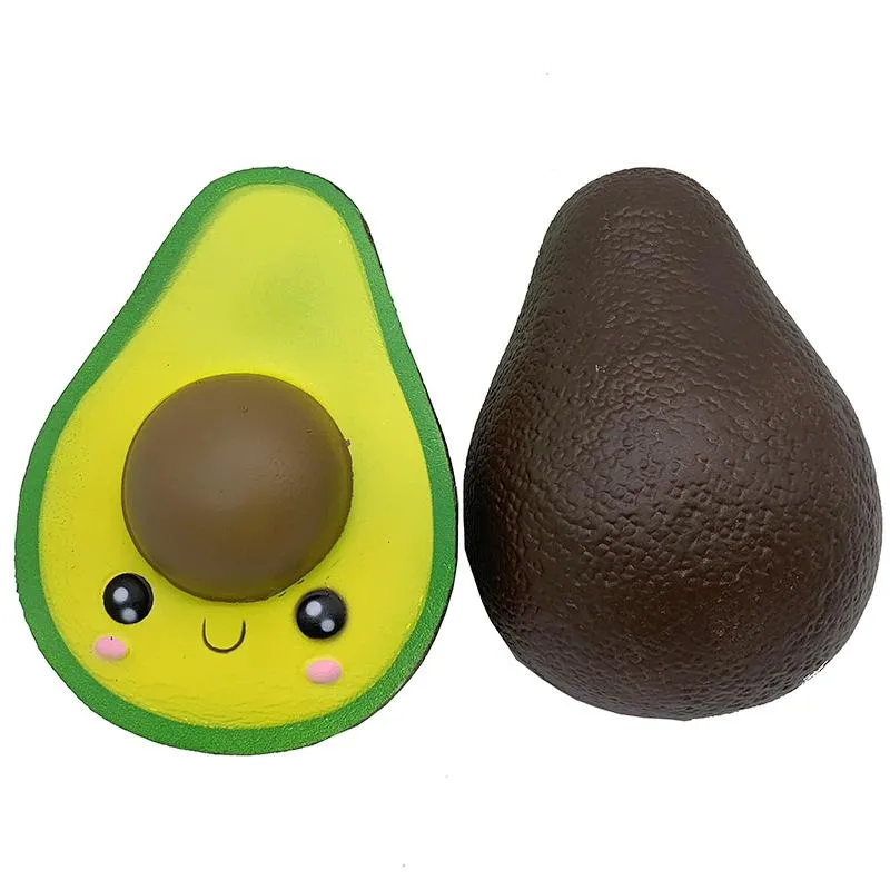 Zabawki dekompresyjne Avocado Zabawki stresowe Wysokiej Jakości Soft Simulation Fruit Cink Squeeza Zabawka Nowość Dla Dzieci Audlt