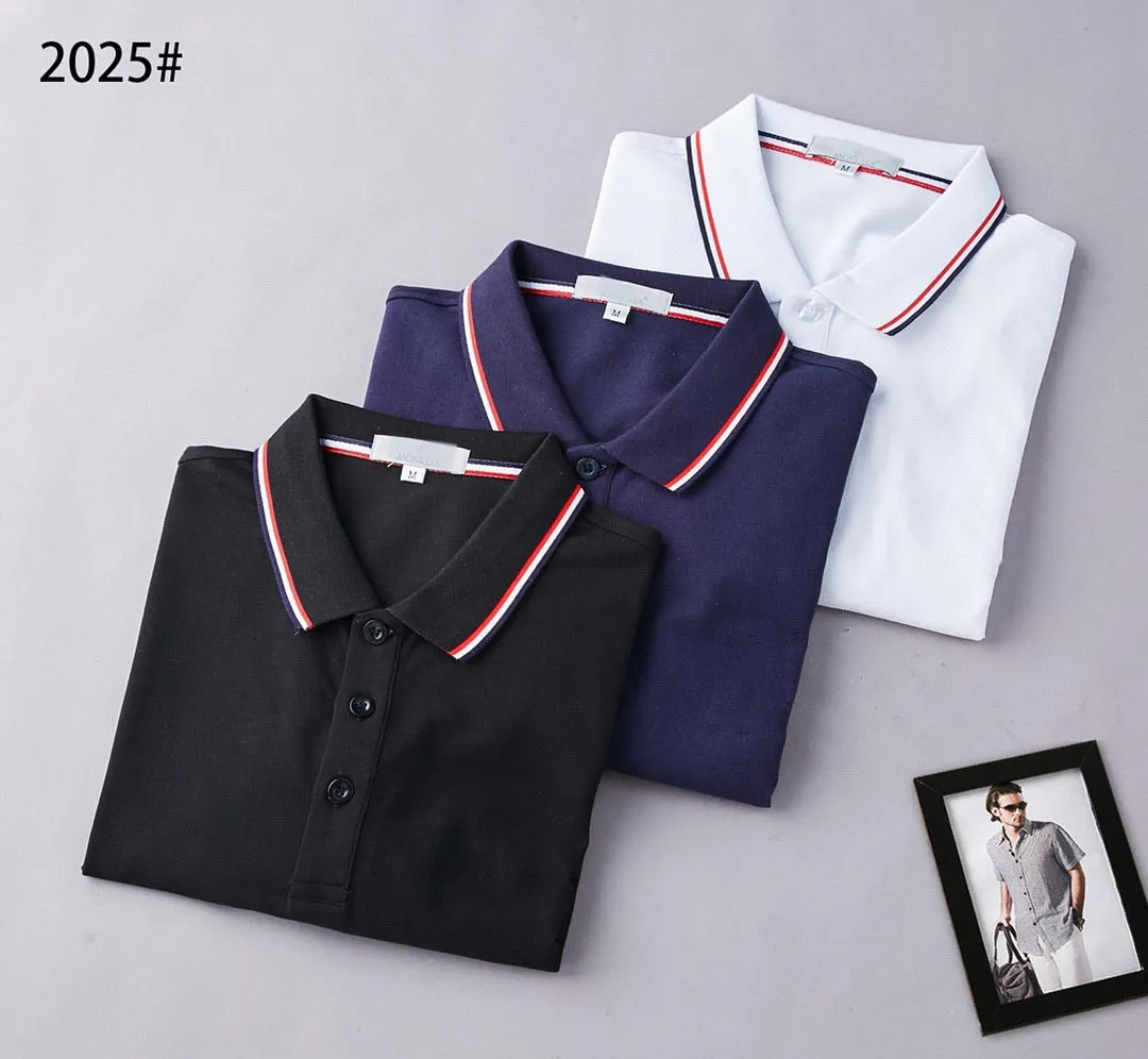 Дизайнер Франция Мужские рубашки Поло футболки женские футболки модная одежда Письма Письма Письма Бизнес с коротким рукавом Calsic Tshirt Skateboard Casual1