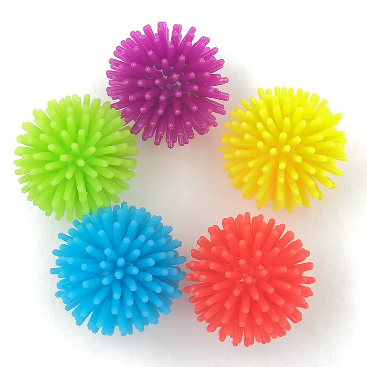 25MM Gomma Burr Ball Hairy Stress Relief Toy Fidget Sensory Capsule Massage per bambini