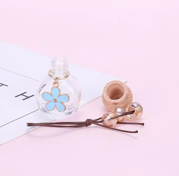 Hanging Perfume Aromatherapy Bottle Diffusers Glass Essential Oil Scent Diffuser Perfumes Empty Fragrance Bottles SN2514