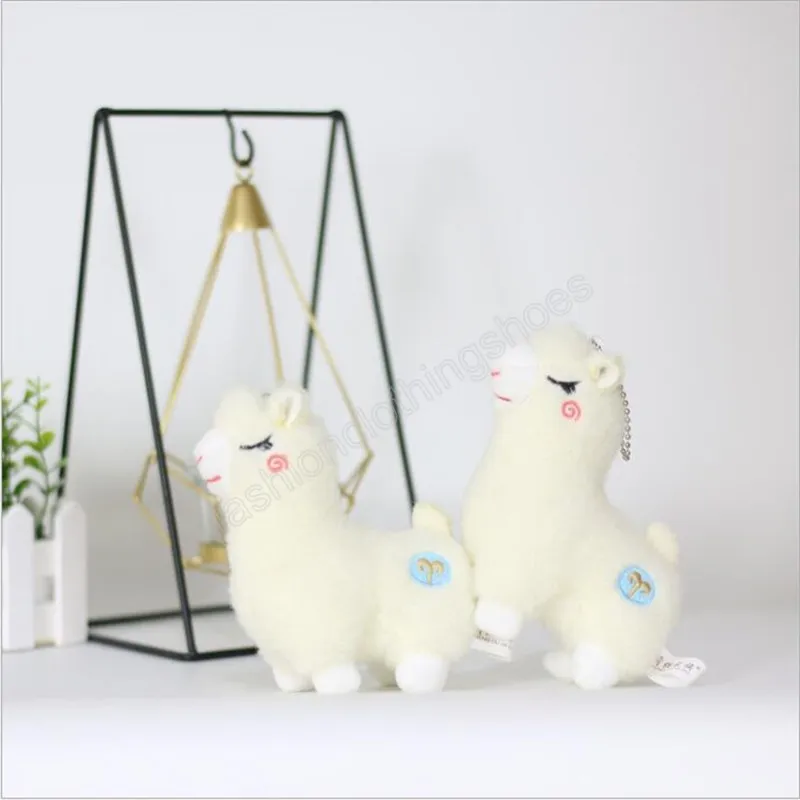 Lindas alpaca peluche juguetes para niños ovejas encantadoras suaves juguetes para niños regalo de la temporada de bebé 12 cm