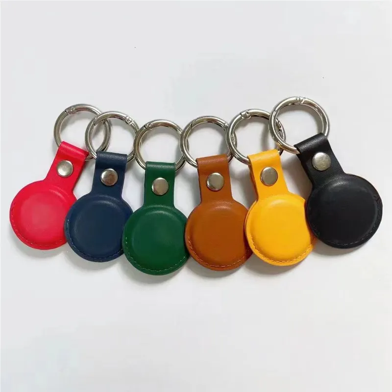 Porte-clés de protection en cuir pour Apple Airtag, étui Anti
