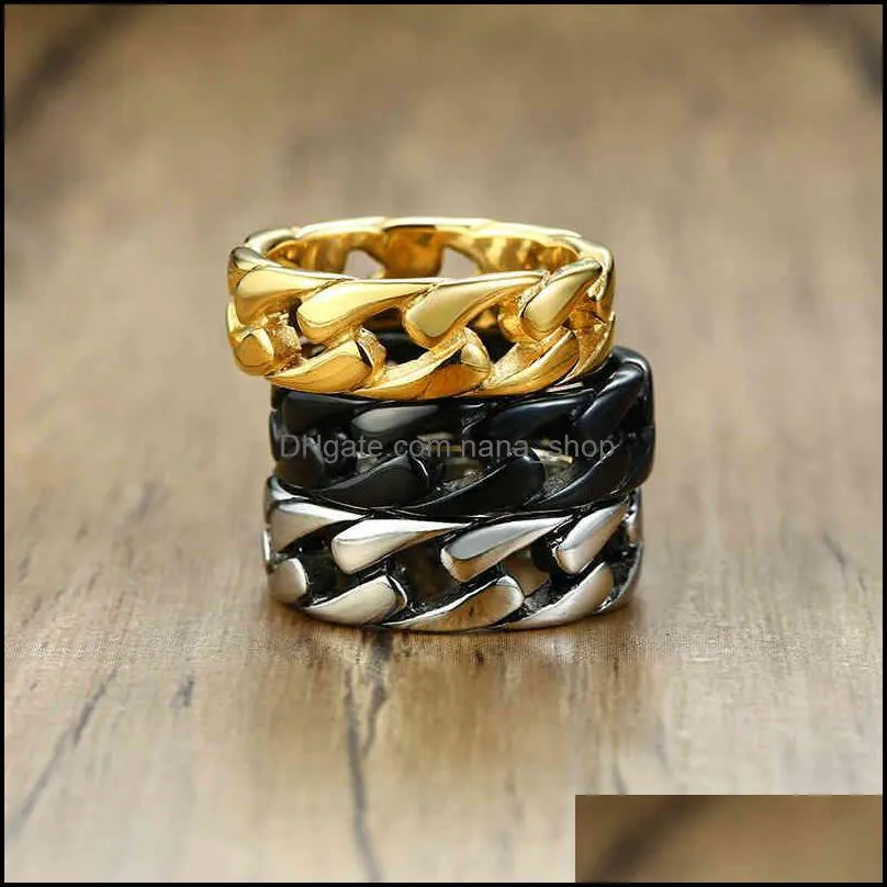 Jewelry 2020 new 7mm stainls steel chain men`s ring jewelry accsori 495