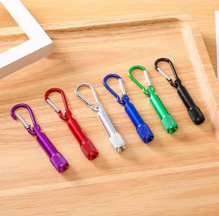 Mini LED Keychain Flashlight - Portable Aluminum Alloy Torch, Carabiner ...