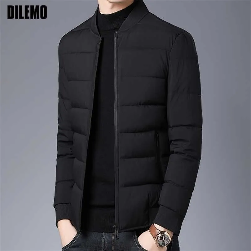 Thick Winter Fashion Brand Jackets Men Padded Streetwear Parkas Quilted Jacket Puffer Bubble Coats Mens Clothing 211214