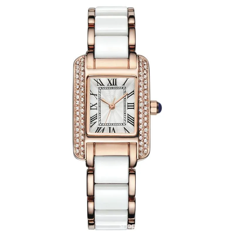 Neueste Retro Square Damen Life Wasserdicht Mode Trendy Einfache Melamin Armbanduhr Armbanduhren