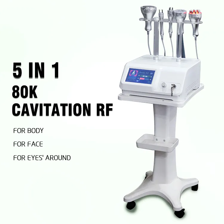 2021 Fabrikspris 80K Cavitation Slimming Maskin Multifunktioanl 5 i 1 RF Vakuum Slim Kroppskonturering Spa-enhet