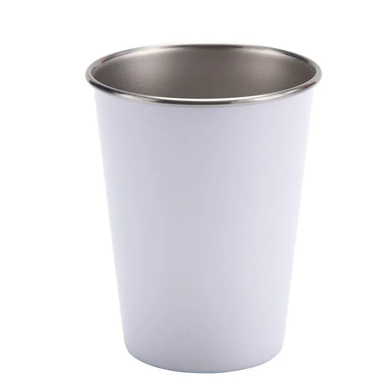 304 Stainless Steel Beer Mug Tumblers Monolayer Work Office Coffee Cups Business Affairs Originality Advertisement Convenience Cup 8 5jn Y2