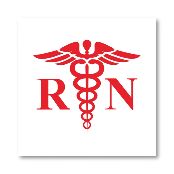 Medical Symbol Caduceus Vinyl Car Sticker Decor , Registered Nurse