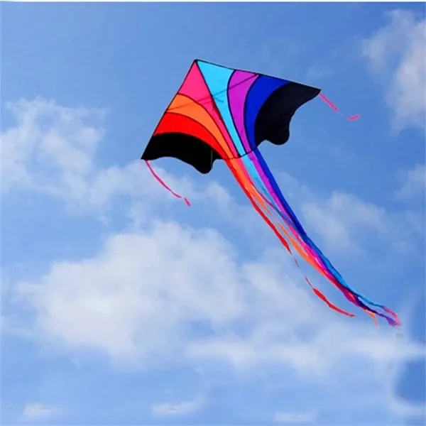 Flying Rainbow Kite Line Ripstop Kids S مصنع الصينية في الهواء الطلق الرياقة بكرة دلتا للبالغين Y0616