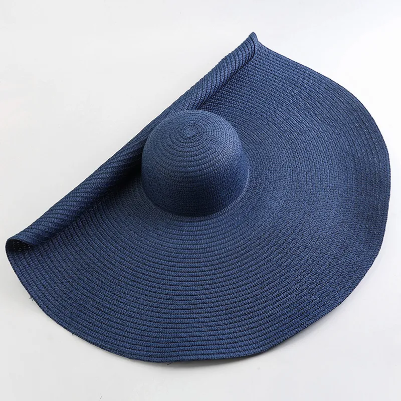 Large Oversized 70cm Large Black Beach Hat With UV Protection And Wide Brim  For Women Perfect For Weddings And Outdoor Activities From Ecbs, $12.82