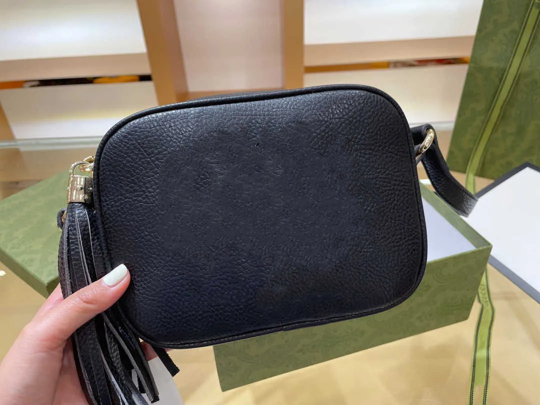 Designers Women Handbags Leather Crossbody Soho Disco Shoulder Bag fransade messenger väskor Purse plånbok 22 cm