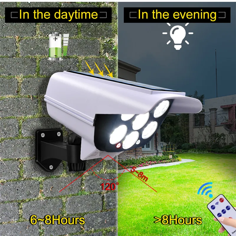 Rechargeable Solar Solar Sensor Wall Light With 77 COB LED Camera Motion Sensor And Adjustable Rotation For Street And Garden IP65 Rated From Light lead 10 DHgate.Com