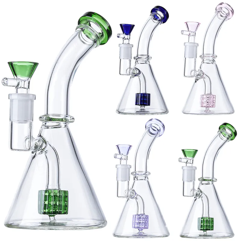 Mini Narguilé Tuyaux D'eau Dab Rig Plates-formes Pétrolières Avec Bol En Verre Bong 14mm Joint Pommeau De Douche Perc Heady Rose Petit Bongs Tuyau