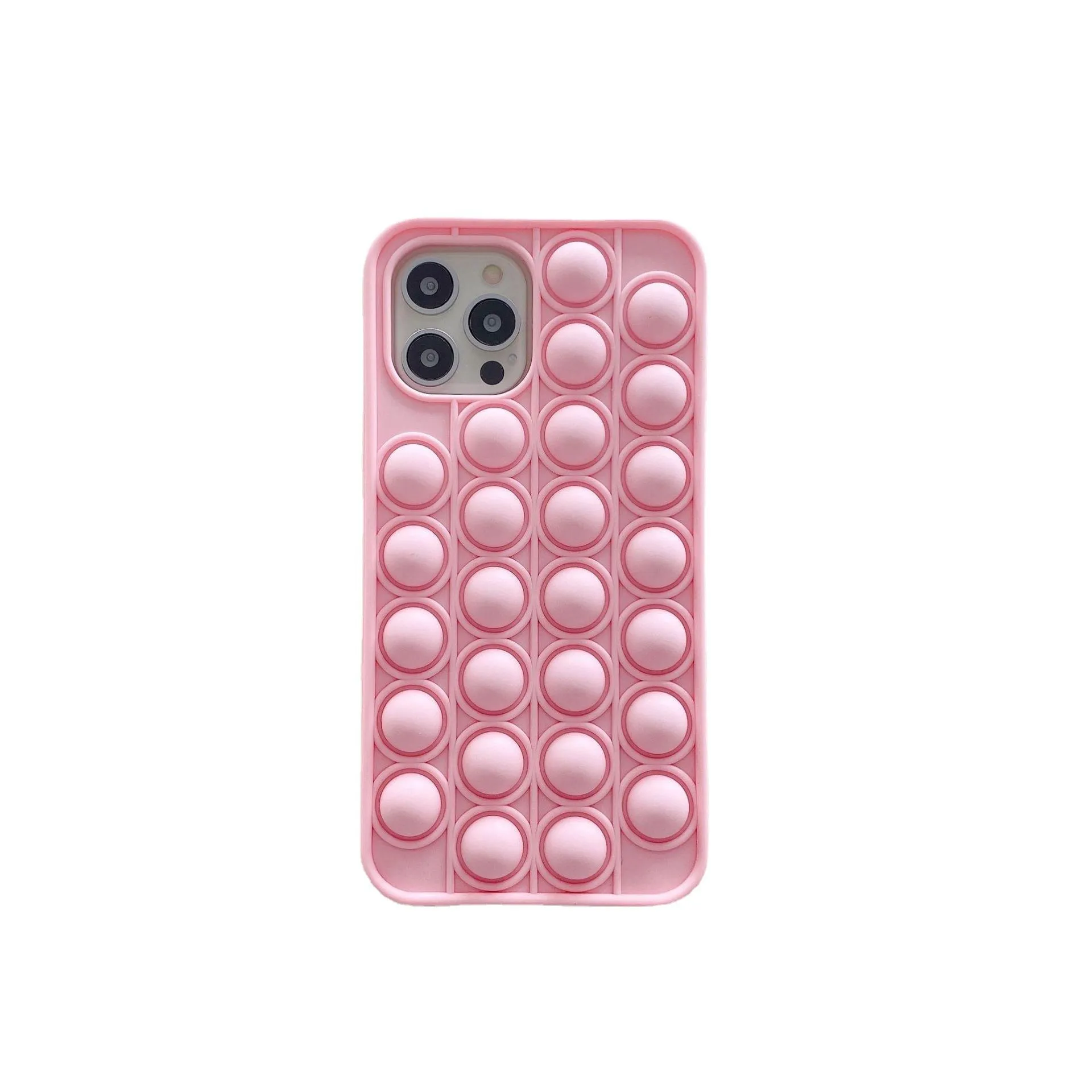 Fidget Telefoon Beschermende Cover Siliconen Push Bubble Phones Case Decompressie voor iPhone11Pro Max 7P / 8P