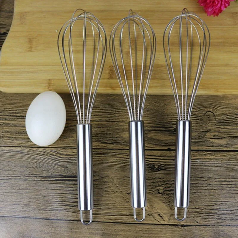 DHgate.com:3 Pcs 8/10/12 Inches Stainless Steel Wire Whisk Manual Egg ...