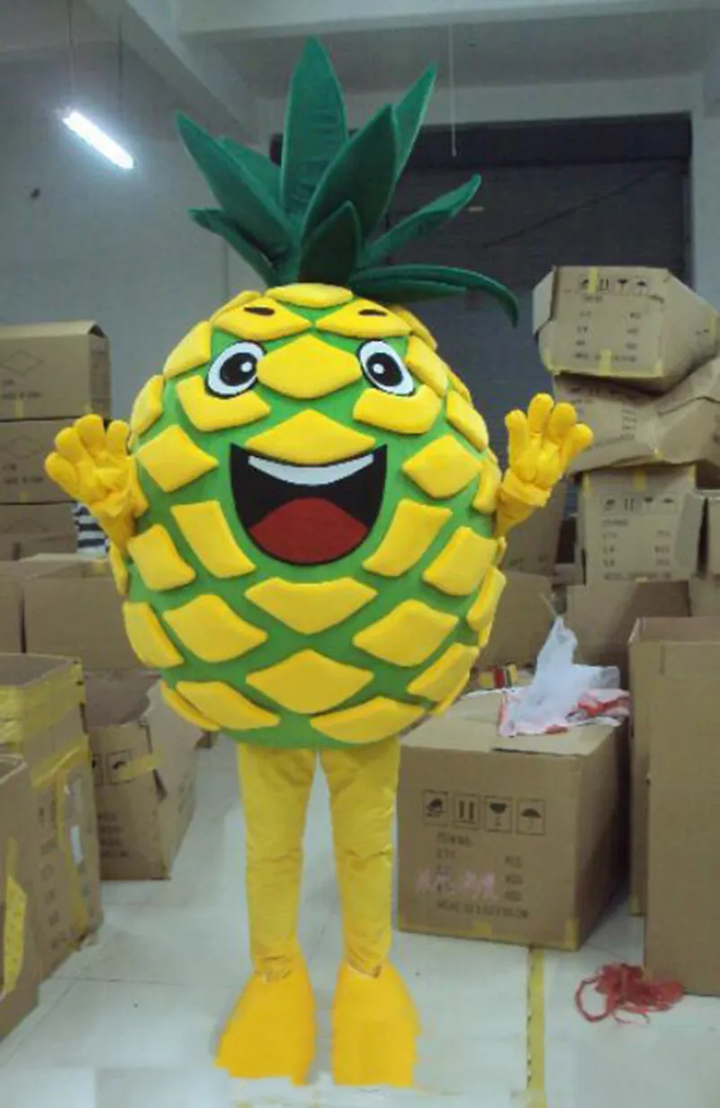 Halloween pineapple Mascot Costume High Quality customize Cartoon Fruit Plush Anime theme character Adult Size Christmas Carnival Dress suits