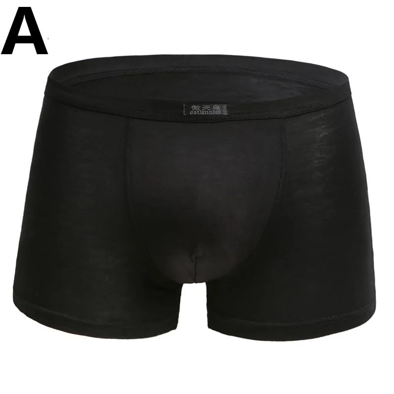 Underpants 4 Pcs Male Undies Panties Bamboo Fiber Men's Underwear Boxers Breathable Man Trunks Boys Modal Comfortable Shorts233l