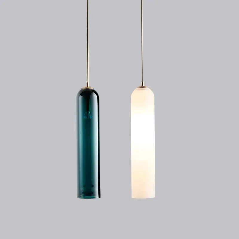 Pendant Lamps Modern Pendent Lamp Led Glass Nordic Hanging Lighting Fixtures Suspension Creative Living Bedside Bedroom Indoor Chandeliers