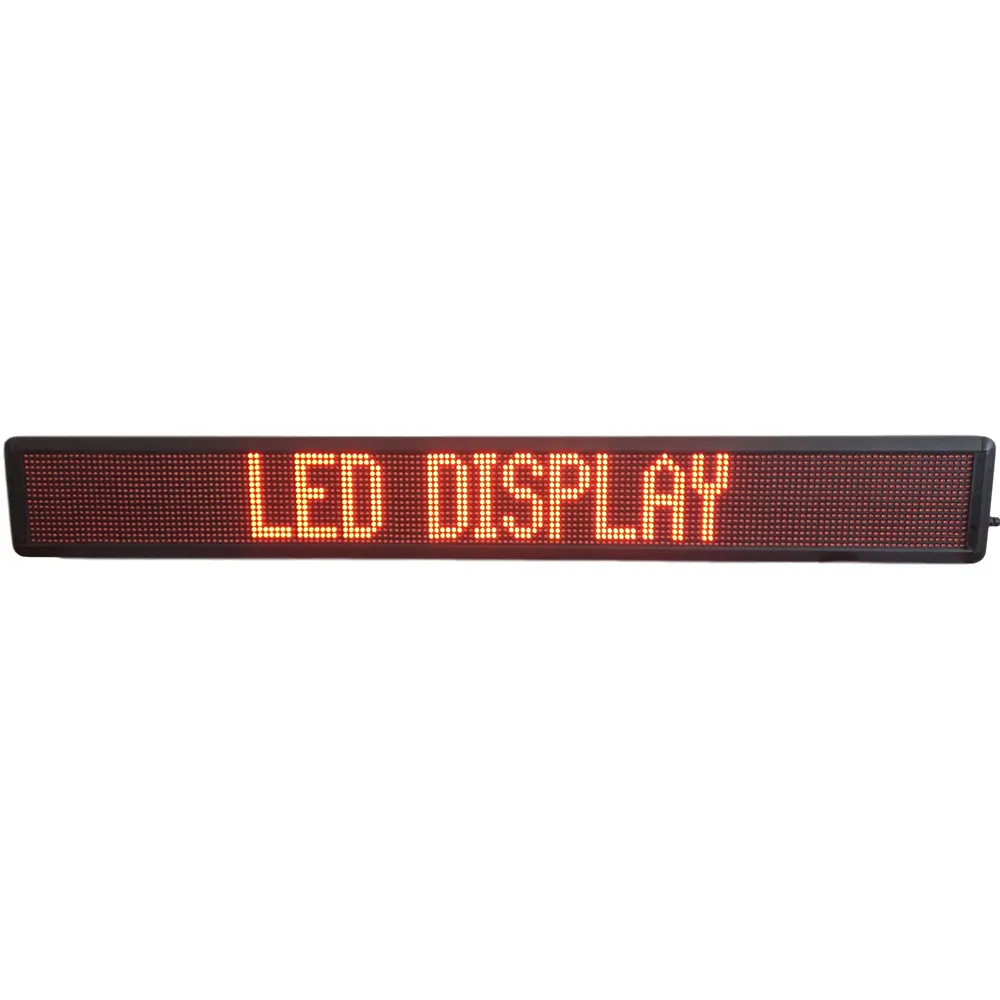 Hong Hao Scrolling LED Display Moving Text Sign Red Color Big Size Semi-utomhusanvändning