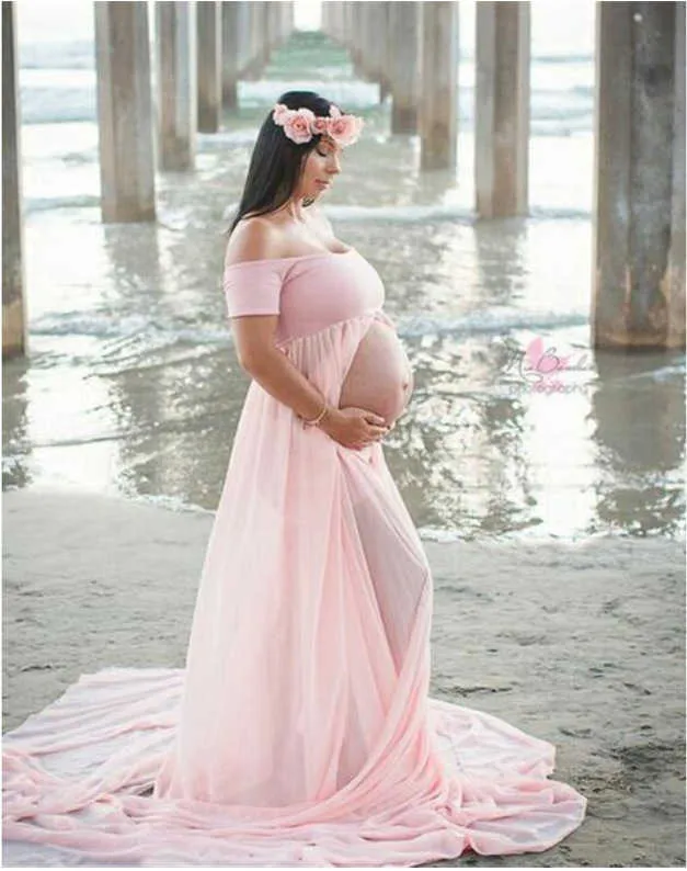 Ropa de mujer embarazada ropa de maternidad sexy sesión de fotos vestido de  embarazo accesorios de fotografía mujeres embarazadas vestidos largos