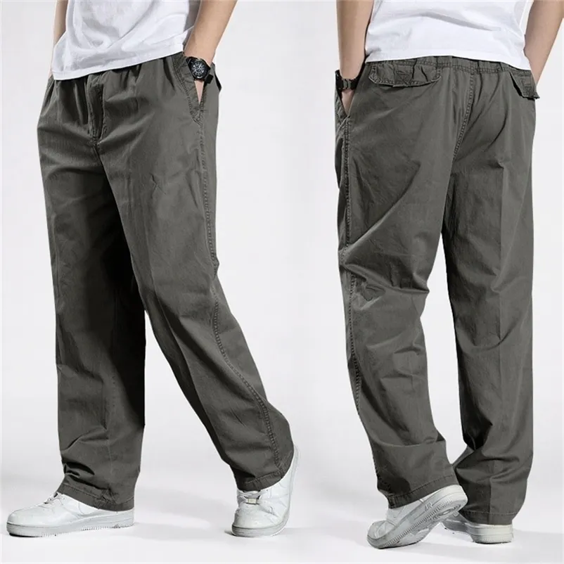 Homens Harem Calças Táticas Calças Calças Calças de Algodão Homens Calças Plus Size Sporting Pant Mens Juntos Calças Casuais 6XL 211108