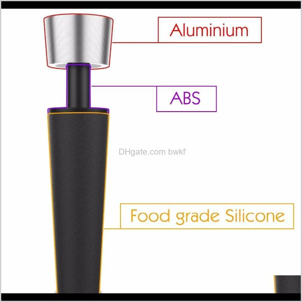 best utensils air tight aluminium vacuum wine bottle stopper reusable all in one wine saver stopper cork pump sealer for barware