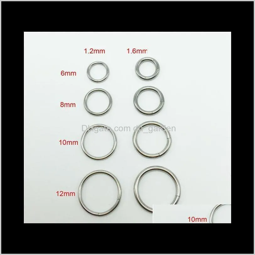 Nose Ring European And American Nose Ring Piercing Hypoallergenic Titanium Steel Nose Stud Rings Geometric Male And Female General