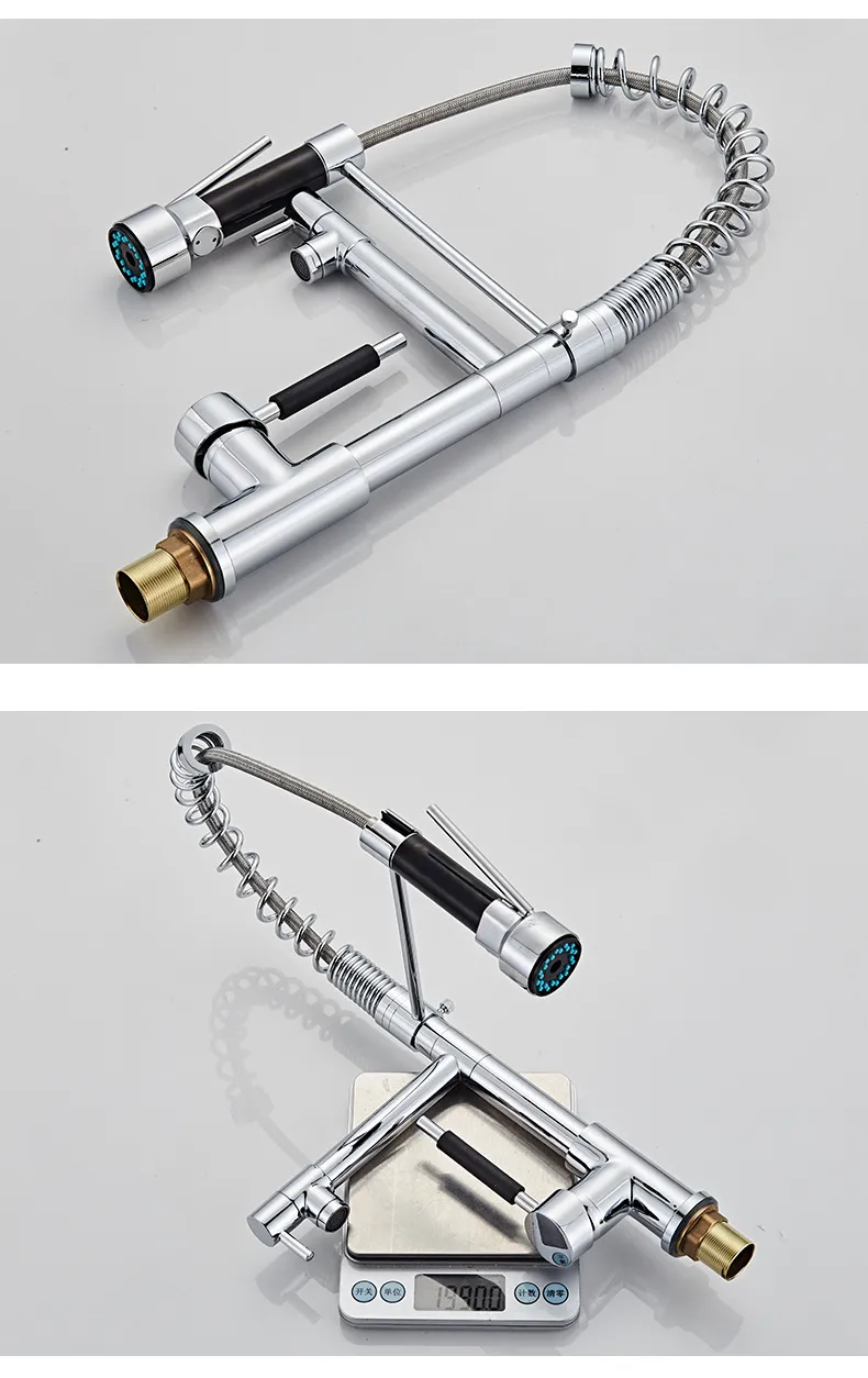 Spring Force Faucet High Pressure Double Spring Kitchen Faucet Pull Out... From ...