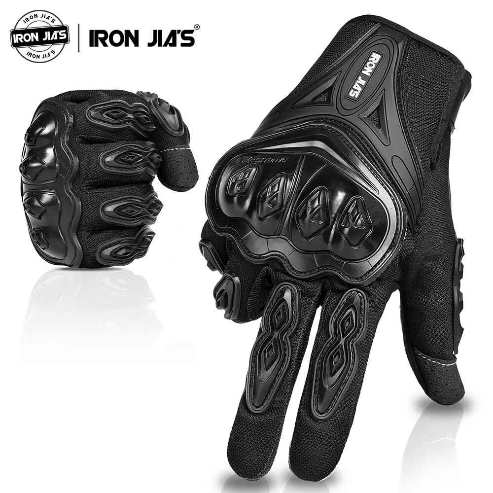 Iron Jias sommar motorcykel pekskärm andningsbar ridning sport skyddsutrustning motorcykel motocross moto handskar