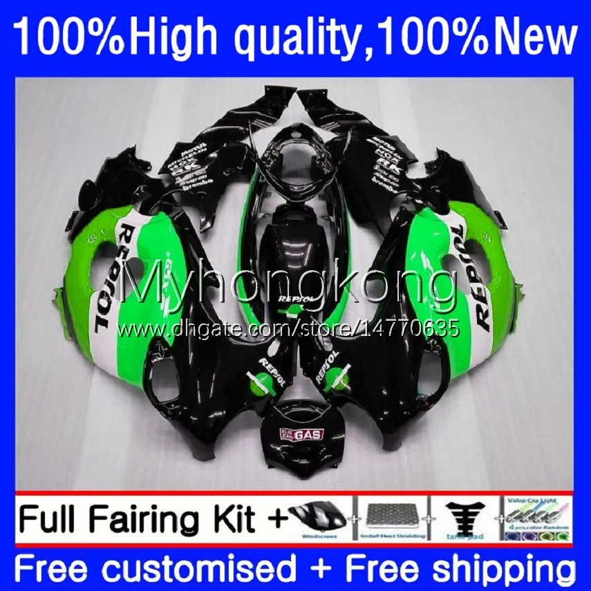 OEM Body For SUZUKI KATANA GSXF750 GSXF 600 750 CC 1998 1999 2000 2001 2002 17No.81 GSX600F Repsol green GSX750F 98-02 GSXF-600 600CC 750CC GSXF600 98 99 00 01 02 Fairing