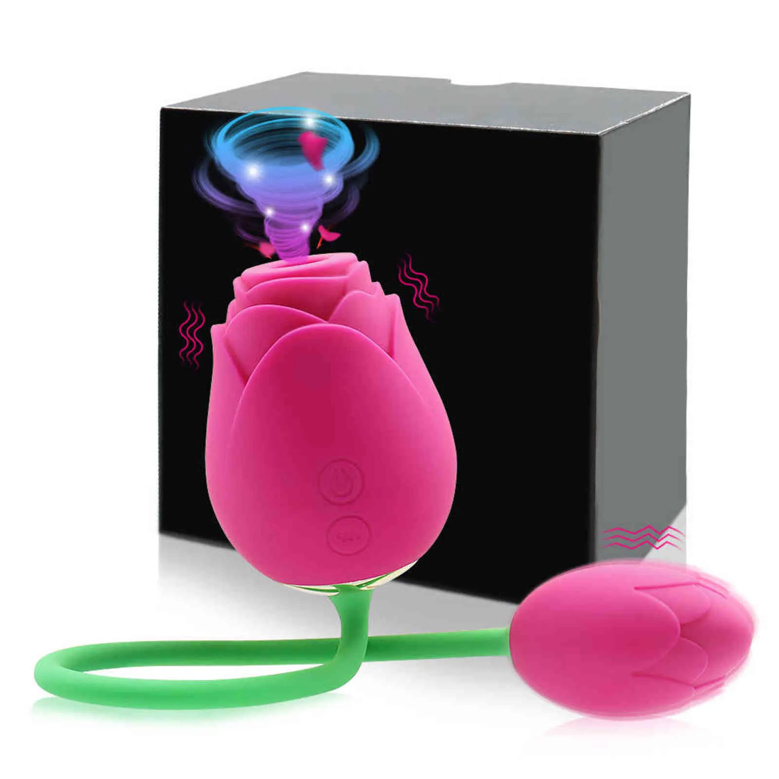 NXY Vibrators Rose Shape Clitoral Sucking Vibrator Powerful Clitoris Stimulator Vacuum Female Love Vibrating E_voghion.com