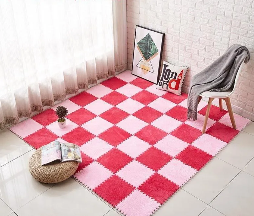 Girlish Heart Splicing Foam Pad Bedroom Living Room Large Area Plush Block  Jigsaw Puzzle Carpet Squares For Sale Tatami Cushions F8186 210420 From  Cong09, $21.93