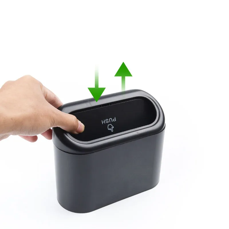 Bidone Della Spazzatura Auto, Contenore Spazzatura Da Appendere, Interni Auto, Con Coperchio A Pressione, Custodia Antipolvere In ABS Nero Tesla Model 3 Y X S Da 5,67 € | DHgate