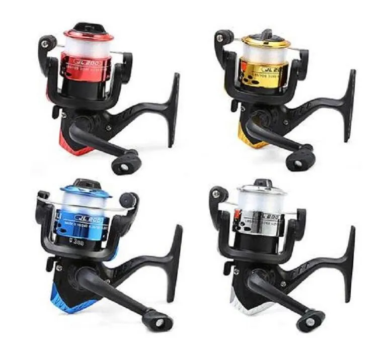 Partihandel Fiske Reels JL200 Aluminium Body Spinning Reel High Speed ​​G-förhållande 5.2: 1 Fiske rullar med linje