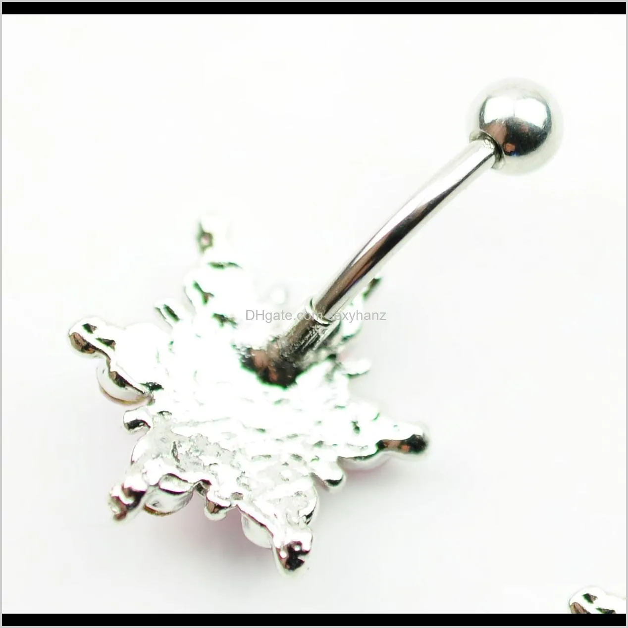 d0747 ( 1 color ) nice style belly ring pink color as imaged waterroop piercing body jewlery navel belly ring body jewelry