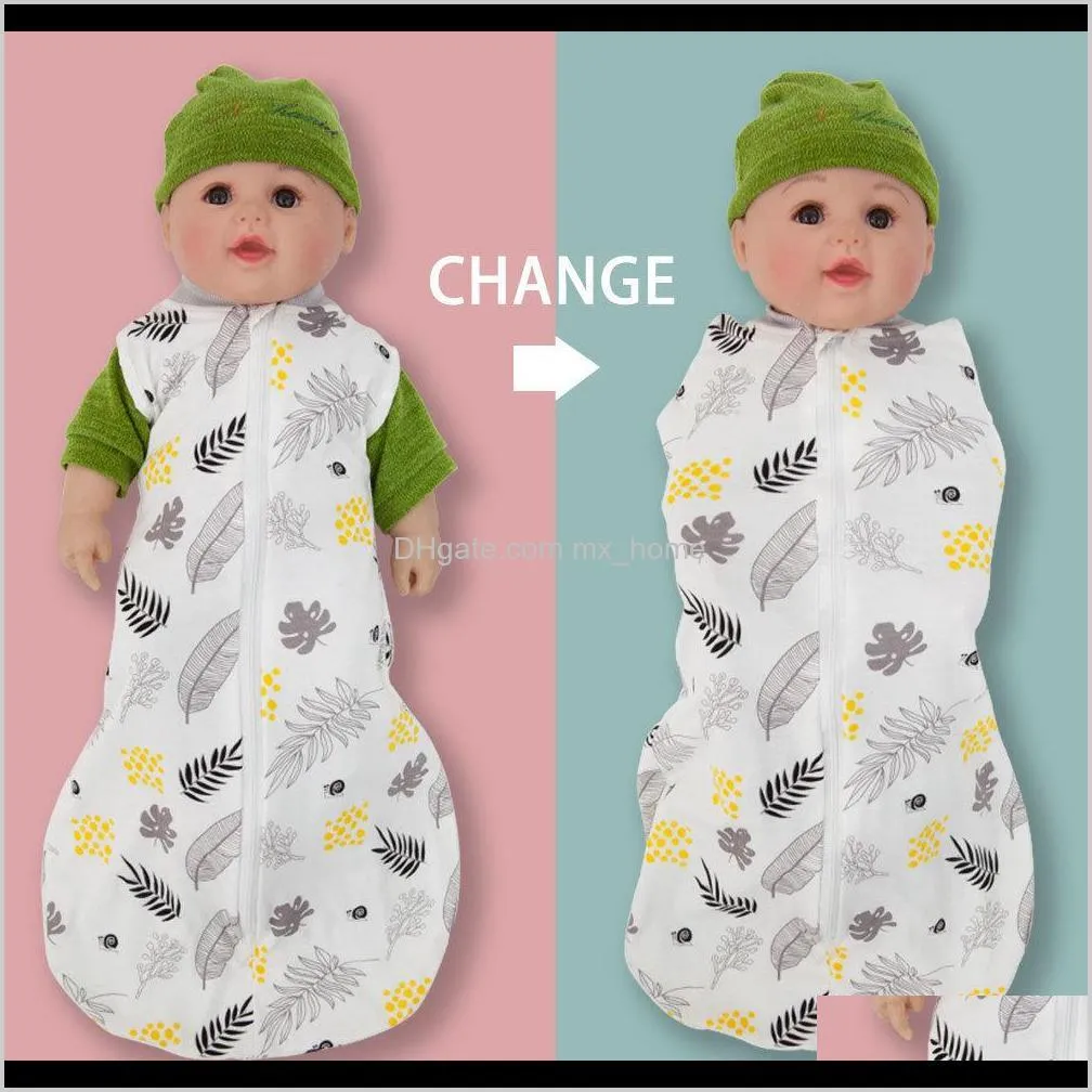 baby sleeping bag envelope diaper cocoon for newborns baby carriage sack cotton outfits clothes dandelion printed sleep bags 201105