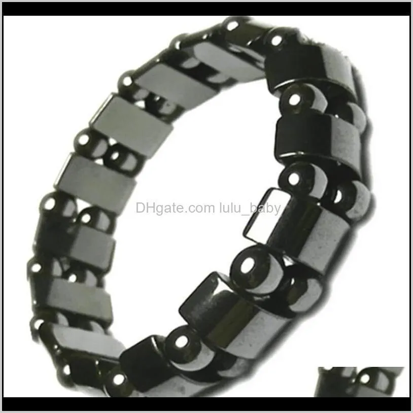 new black magnetic hematite beads bracelets fashion black magnetic hematite beads bracelet for men women vintage beads bracelets