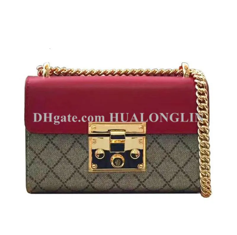 Genuine Leather handbag original box women purse bag women Leather shoulder cross body high quality