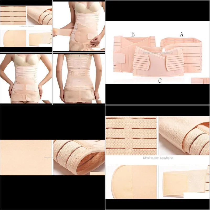 wholesale- kimisohand 3 in 1 woman elastic postpartum postnatal recoery support girdle belt maternity shapewear