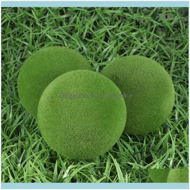 10pcs Creative Moss Balls Decor Stylish Potted Plant Accessories Art Flower Arrangement Ornament for Home Wedding1