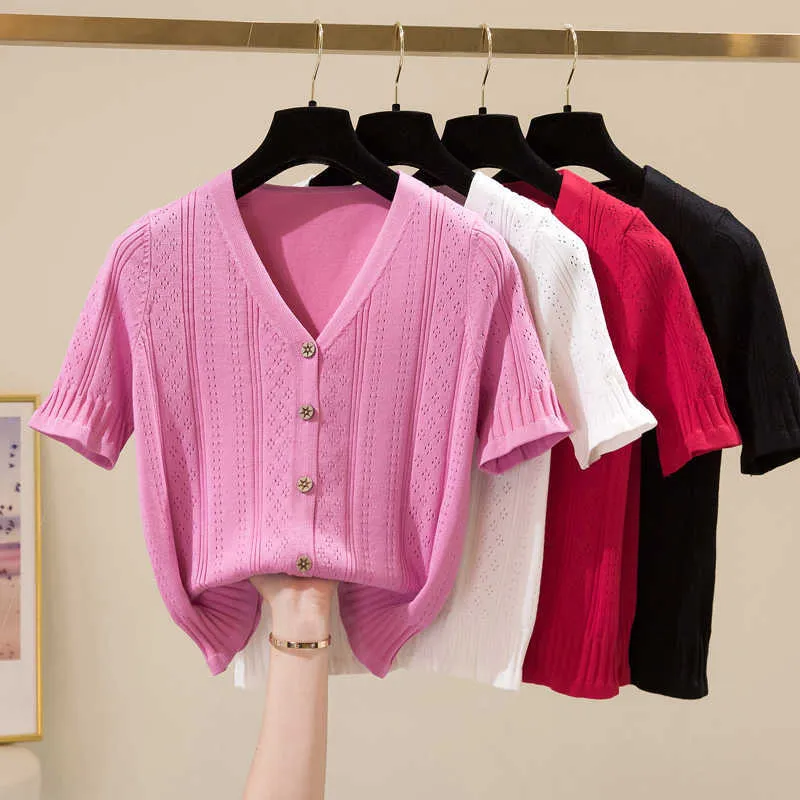 Летний супер плюс большой размер женщин конфеты цвета туника верхний с коротким рукавом свитер кардиган Poncho Mori девушка Vetement Femme 210604