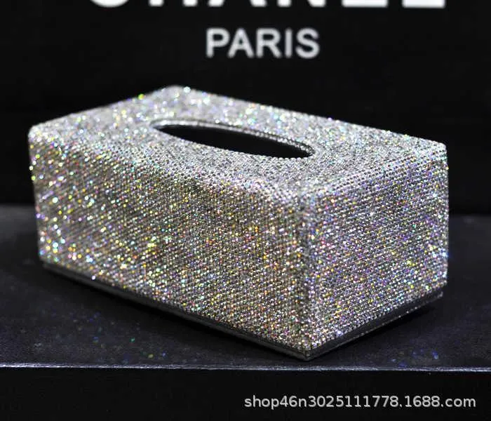 ジャパン ティッシュボックスナプキンスファッションの合成レザー車のケースダイヤモンドの装飾ペーパーボックスボックスを注ぐpapier Mouchoir Pzjh003 シャオミ Vtech Computer Com