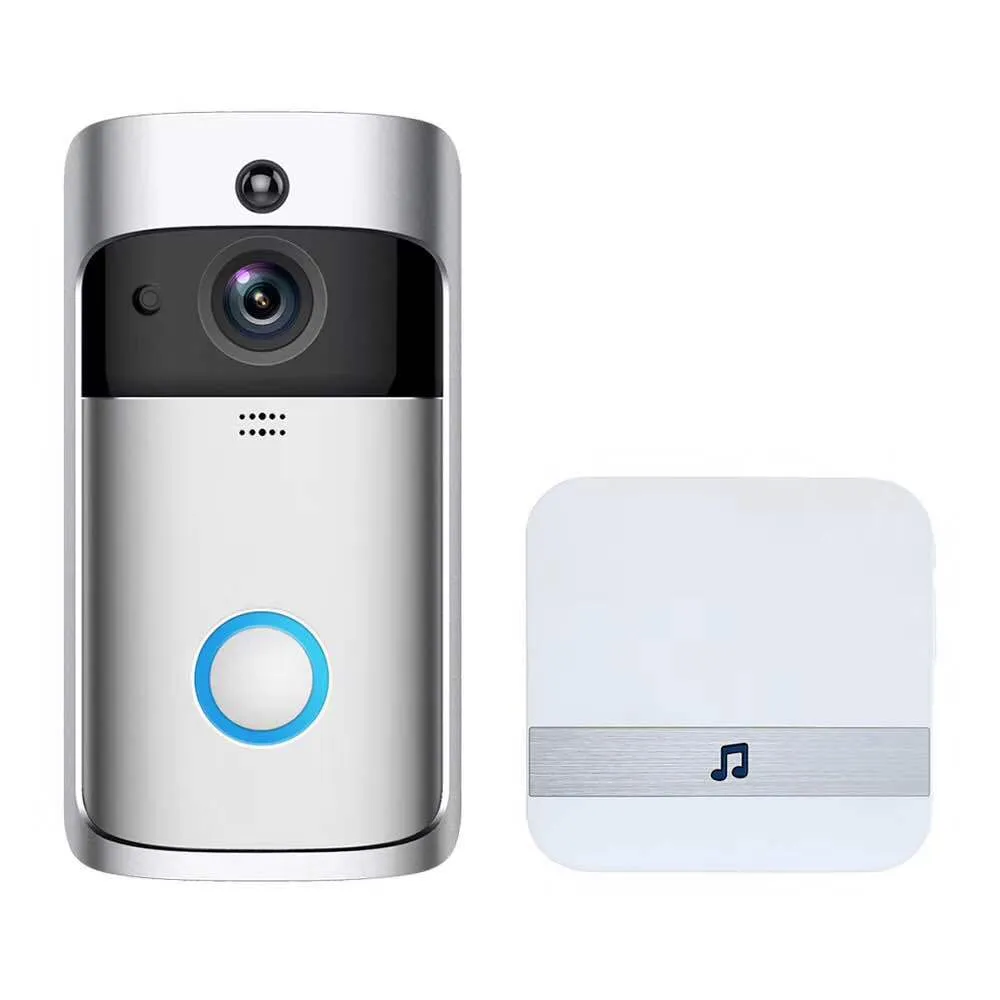 V5 Wireless Video Doorbell WiFi Detecção Remota Detecção Eletrônica HD Visível Visível Visão Noturna 10 pçs / lote