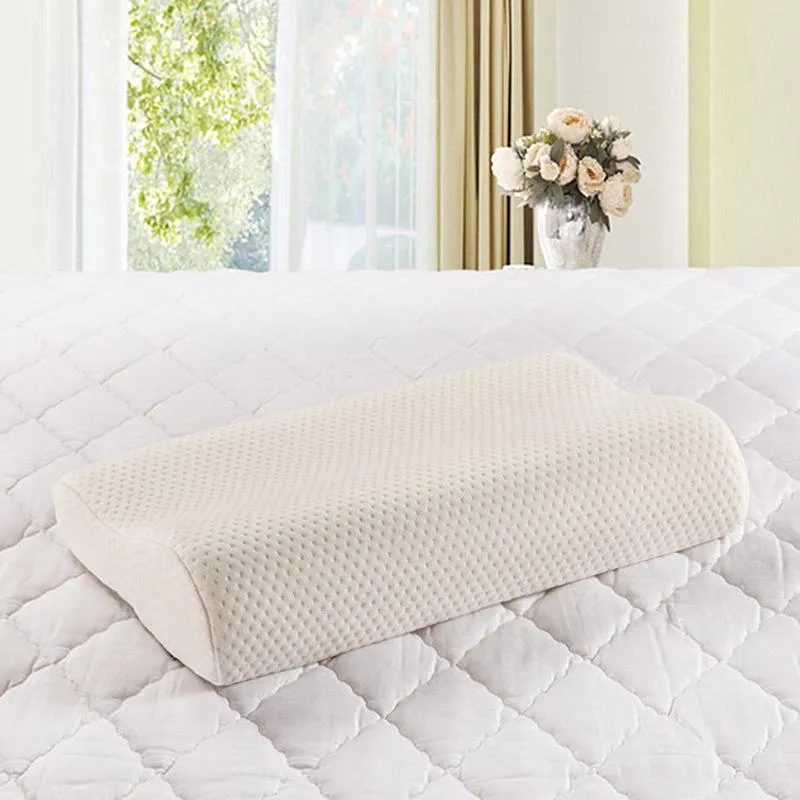 Bedding saudável de travesseiro com fronha de rebote lenta de onda de onda ortopédica para proteção de dor de pescoço60 * 40