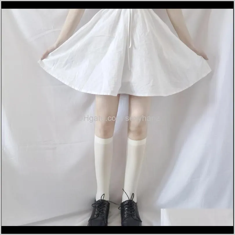 japan velvet women`s socks high knee socks woman lolita long leg female dress sock student calcetines mujer