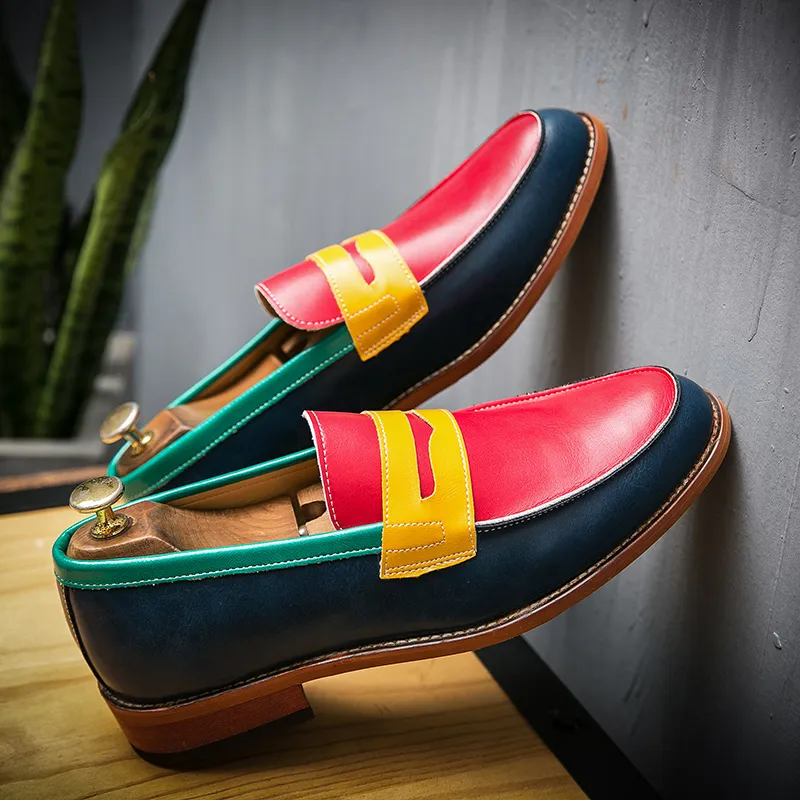 Colourful leather shoes 2025